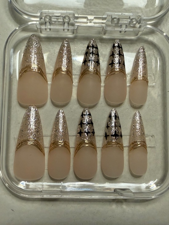 Other - Glitter and Nude Press-On Nails